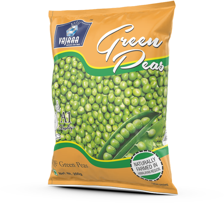 Vajraa Green Peas retail pack