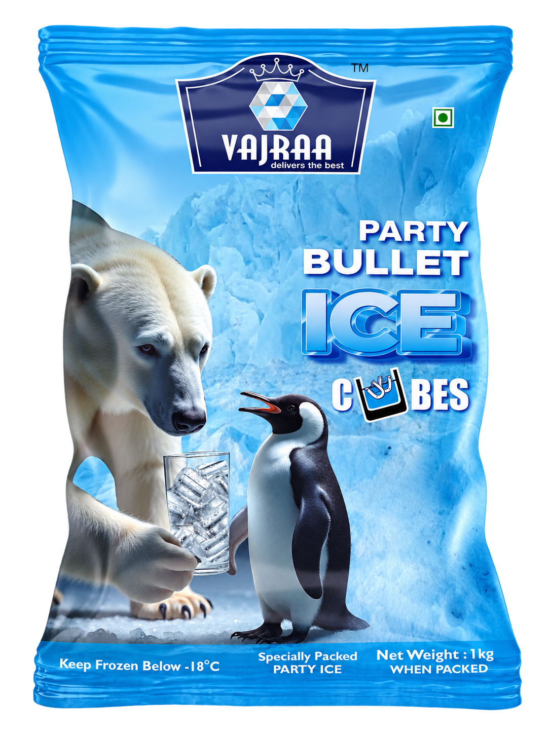 Vajraa Party Bullet Ice Cubes packaging