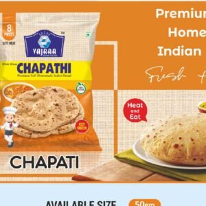 Vajraa Chapati frozen Indian flatbread retail pack